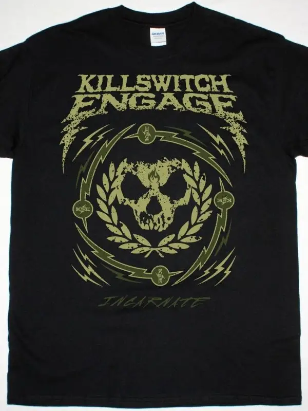 NAPALM DEATH LOGO WHITE NEW BLACK T-SHIRT ÖN BASKILI