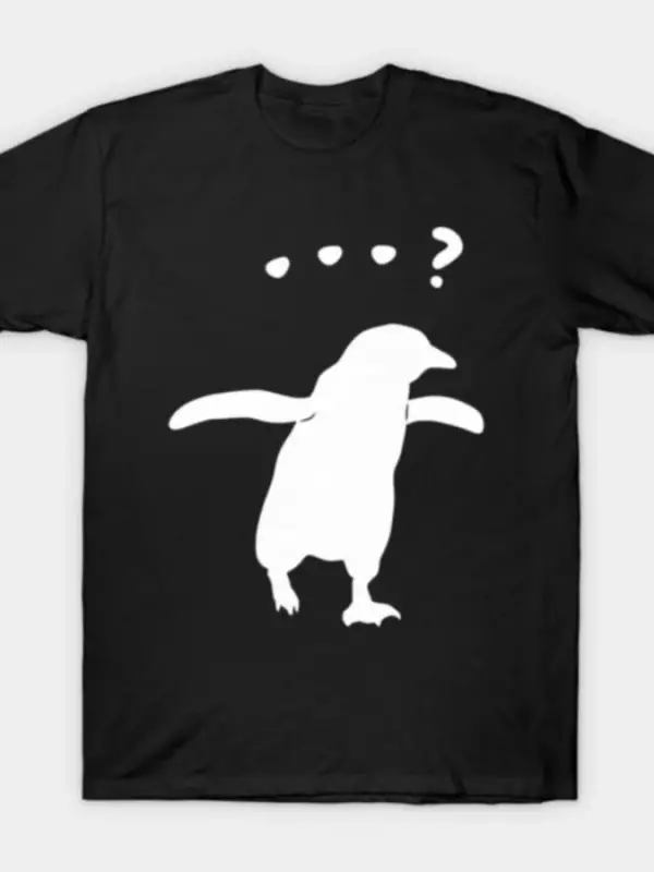 Nihilist Penguen Ama Neden Absürd Meme Mizah T-shirt Erkekler Kadınlar Için % 100% Pamuk T Sh