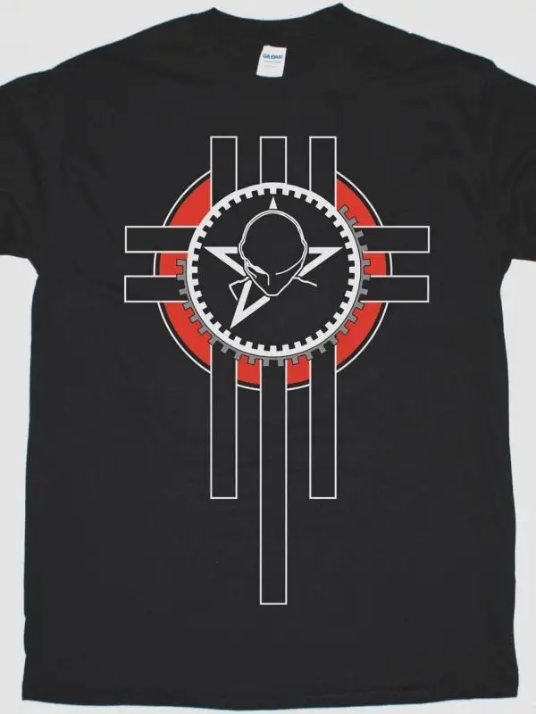 NINE INCH NAILS WITH TEETH NEW BLACK T-SHIRT ÖN VE ARAKA BASKILI