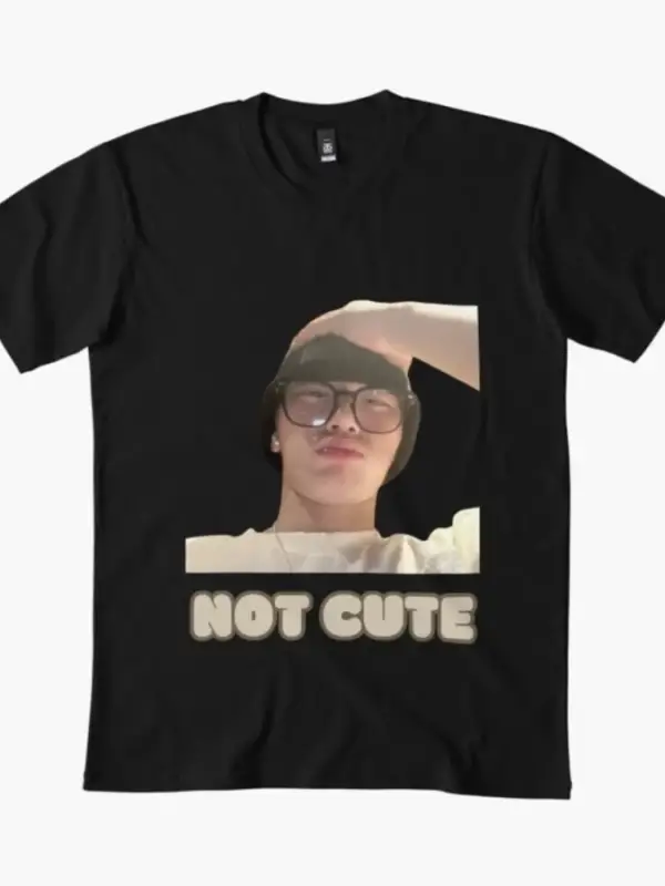 Not Cute San Meme T-shirt Erkek Kadın %100 Pamuklu Tişört Kısa Kollu Üstler 0114-2