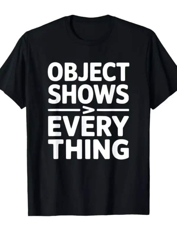 Object Shows Komik Object Shows Çocuk Erkek Tişörtü Erkekler Kadınlar için %100 Pamuklu Tişör