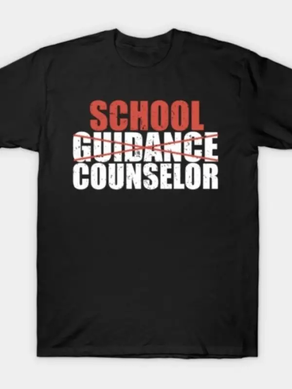 Okul Rehberlik Danışmanı Erkek Kadın Tişörtü %100 Pamuklu Tişörtler Kısa Kollu Üstler 0123-3