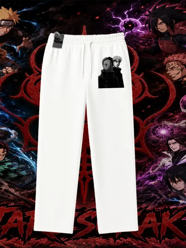Pain nagato Naruto Anime Karakter Unisex Baggy Eşofman Altı Beyaz