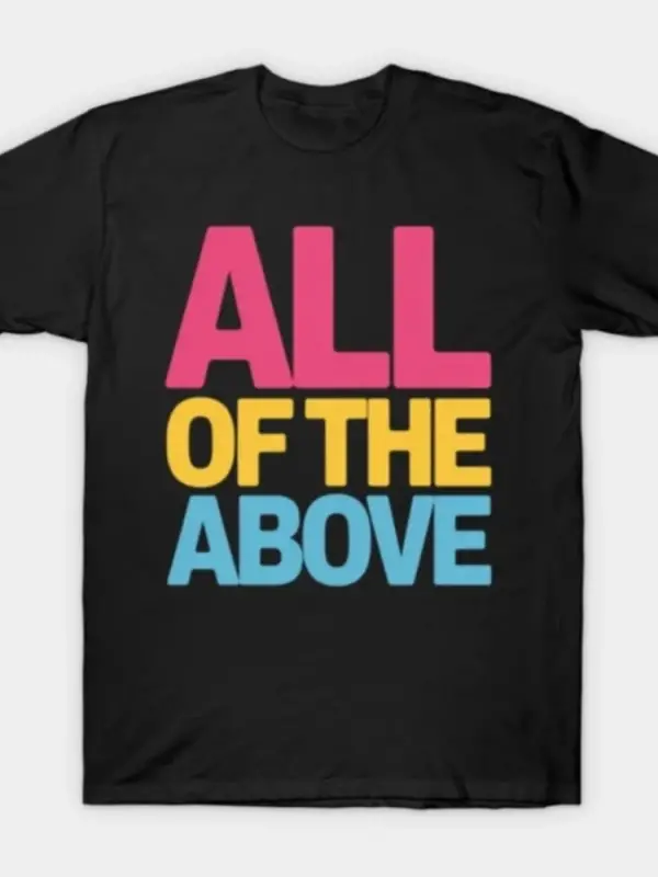 Panseksüel Gururu Hepsi Üzerindeki Şeyler LGBTQ Pan Bayrağı - Erkekler ve Kadınlar İçin Komik