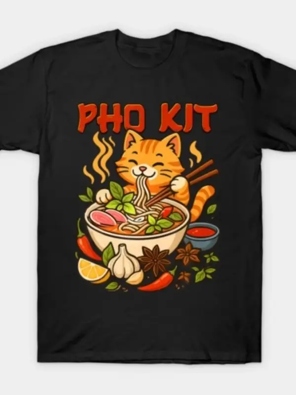 Pho Kit Mariners Kedi T-shirt Erkekler Kadınlar Için % 100% Pamuk T Shirt Kısa Kollu Üstler 0