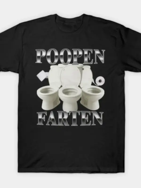 Poopen Farten Komik Unhinged Meme T-shirt Erkekler Kadınlar Için % 100% Pamuk T Shirt Kısa Ko