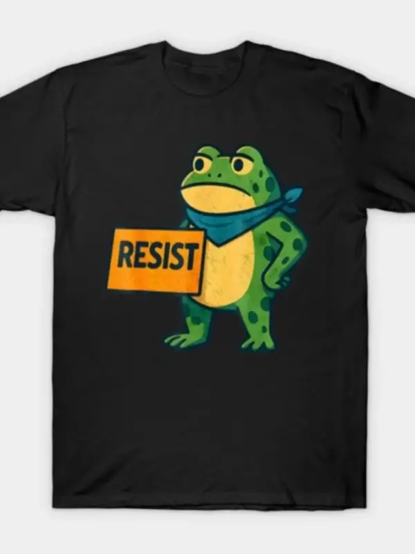 Portland Kurbağa Tişörtü Erkekler Kadınlar İçin %100 Pamuklu Tişörtler Kısa Kollu Üstler1205-