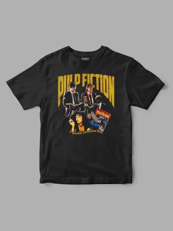 Pulp Fiction Retro Baskılı Tişört