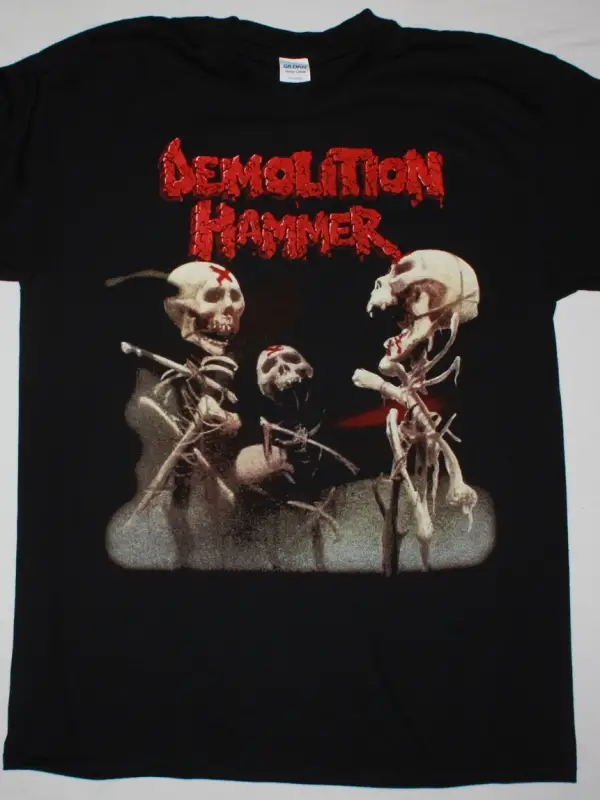 PUNGENT STENCH SPLIT NEW BLACK T-SHIRT ÖN VE ARAKA BASKILI