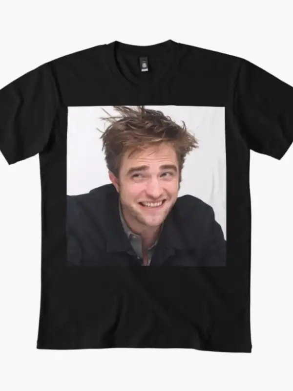 Robert Pattinson Laugh T-shirt Erkek Kadın %100 Pamuklu Tişörtler 3XS-3XL Üstler 1224-3