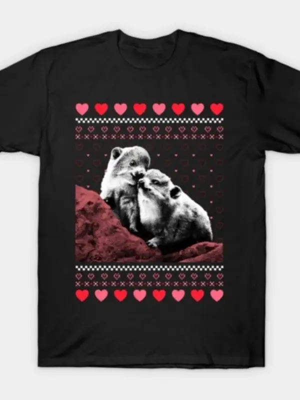 Rock Hyrax Komik Sevgililer Günü T-shirt Erkekler Kadınlar Için % 100% Pamuk T Shirt Kısa Kol