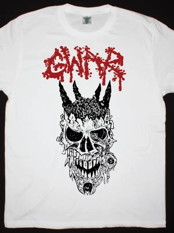SACRED REICH WARRIOR NEW WHITE T-SHIRT ÖN BASKILI