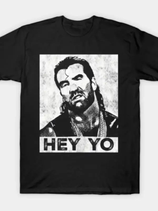 Scott Hall - Razor Ramon Hey Yo Erkek Kadın Tişörtü %100 Pamuklu Tişörtler Kısa Kollu Üstler