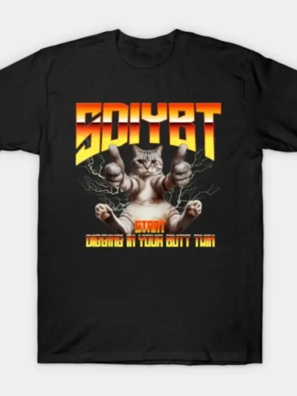 Sdiybt Start Digging In Your Butt Twin Erkek Kadın T-shirt %100 Pamuklu Tişört Kısa Kollu Üst