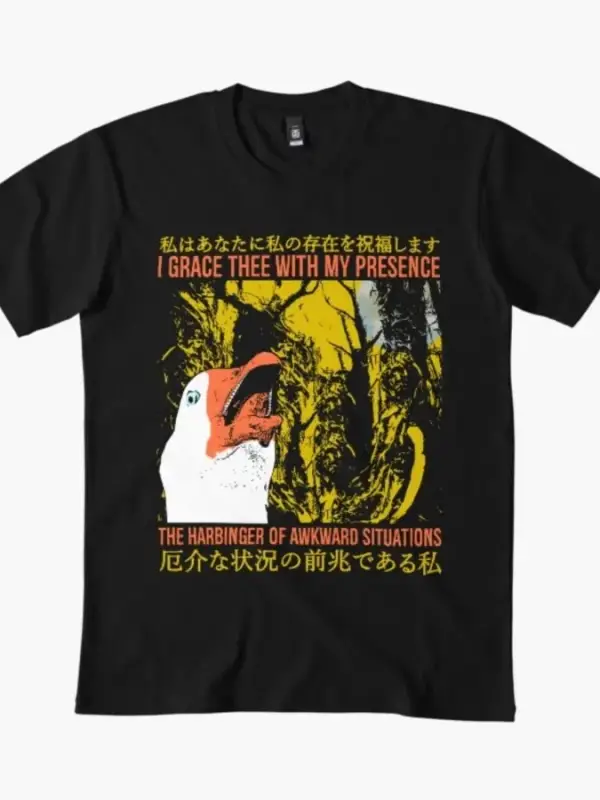 Seni Benim Varlığımla Sevindiren Japon Kazı Meme Tişörtü Erkekler ve Kadınlar İçin %100 Pamuk