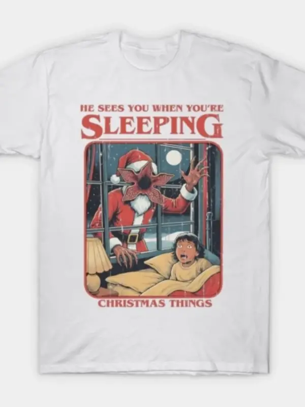 Seni Uyurken Görürsün Erkekler Kadınlar İçin Tişört %100 Pamuklu Tişörtler Kısa Kollu Üstler