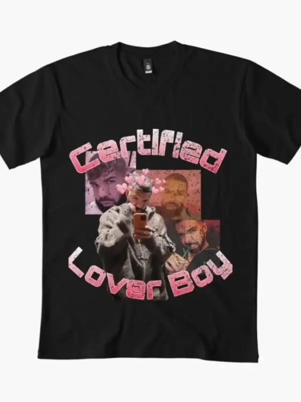 Sertifikalı Lover Boy BBL Estetik Tişört Erkekler Kadınlar İçin %100 Pamuklu Tişörtler Kısa K
