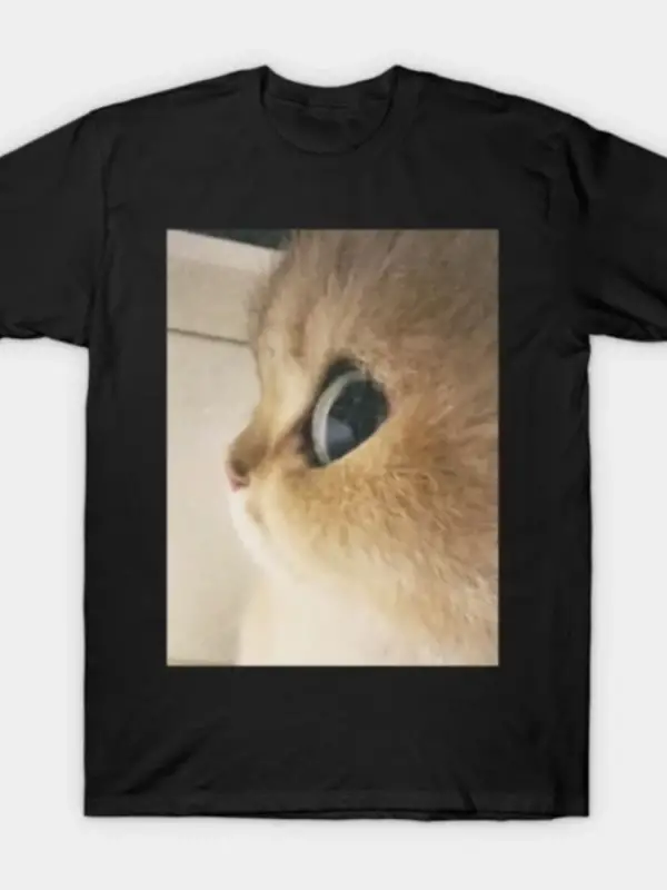 Sevimli Komik Kedi Meme T-shirt Erkekler Kadınlar Için % 100% Pamuk T Shirt Kısa Kollu Üstler