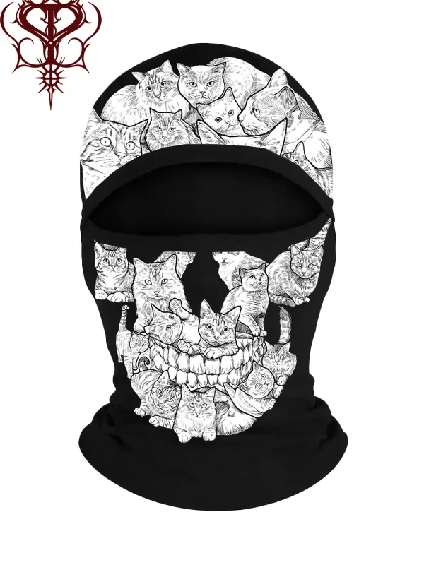 SKULLCat Skull  Motosiklet Giyim Maske & Balaklava