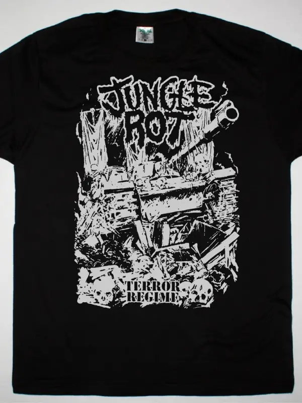 SLAYER SKULLS NEW BLACK T-SHIRT ÖN BASKILI