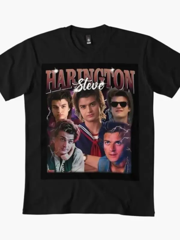 Steve Harington 2025 Erkek Kadın Tişörtü %100 Pamuklu Tişörtler Kısa Kollu Üstler 1210-3