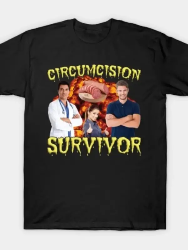 Sünnetten Geçmiş Erkek Kadın Tişörtü %100 Pamuklu Tişörtler Kısa Kollu Üstler 0128-2