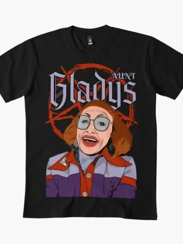 Teyze Gladys Erkek Kadın Tişörtü %100 Pamuklu Tişörtler Kısa Kollu Üstler 1112-4