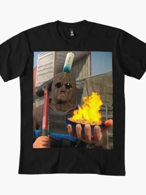 The Burnt Peanut Erkek Kadın Tişörtü %100 Pamuklu Tişörtler Kısa Kollu Üstler 1215-2