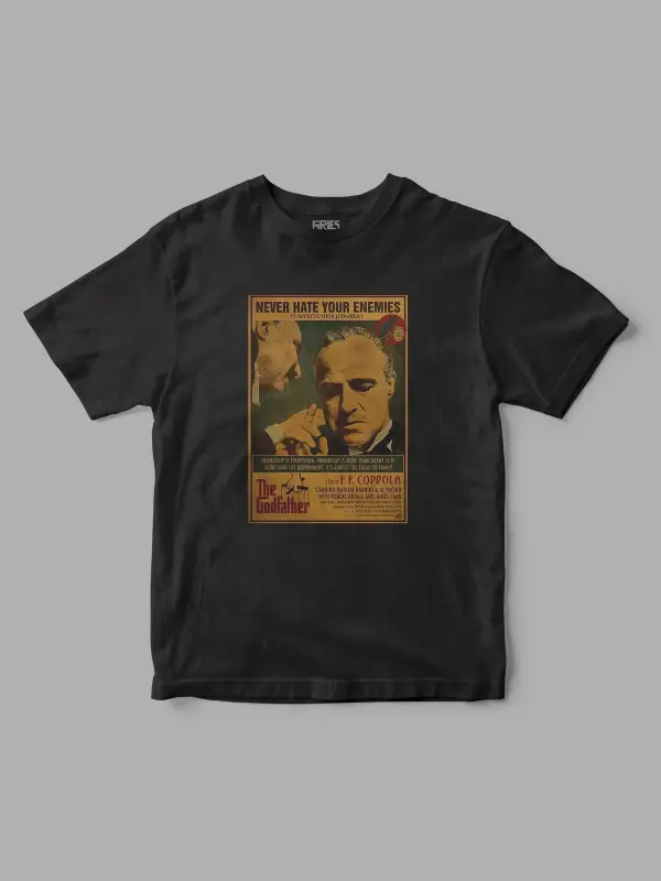 The Godfather Retro Baskılı Tişört
