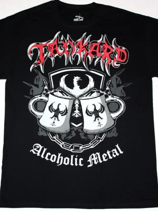 THE SISTERS OF MERCY OVERBOMBING NEW BLACK T-SHIRT ÖN VE ARAKA BASKILI