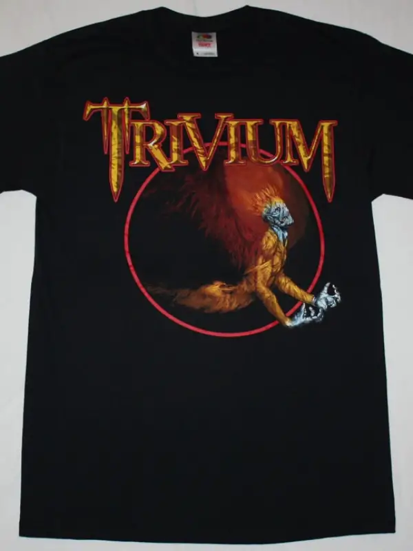 TRAPEZE 1970 NEW BLACK T-SHIRT ÖN VE ARAKA BASKILI