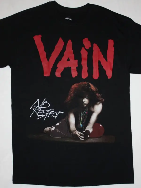 TRIUMPH NEVER SURRENDER TOUR 83 NEW BLACK T-SHIRT ÖN VE ARAKA BASKILI
