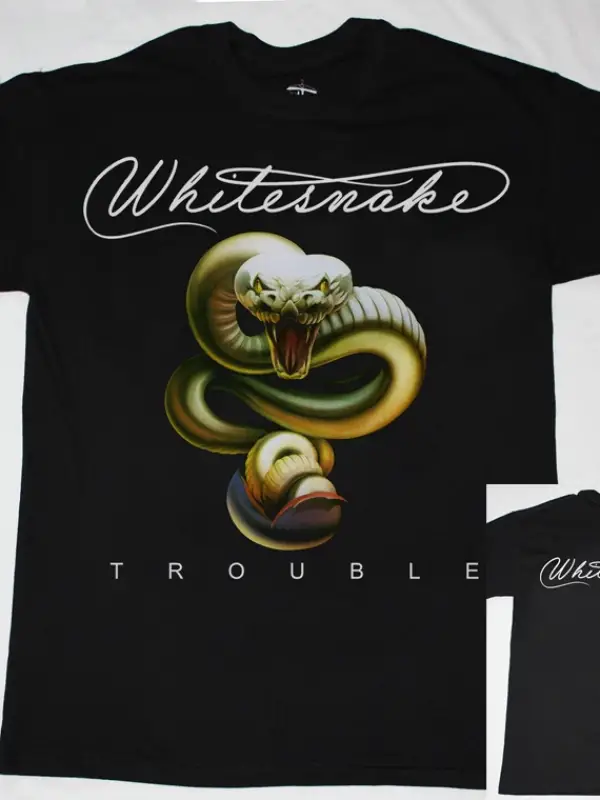 TYTAN ROUGH JUSTICE 1985 NEW BLACK T-SHIRT ÖN BASKILI