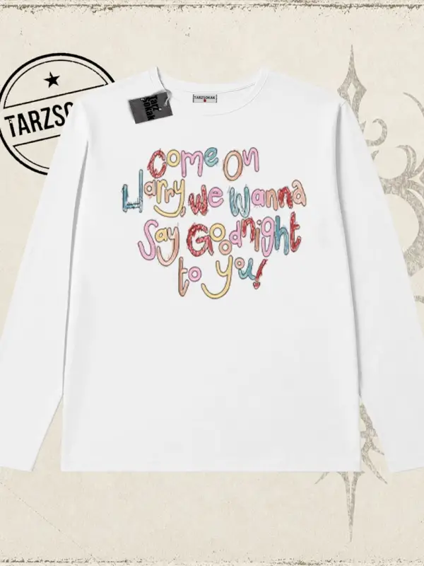 Unisex As It Was Biskilet Yaka  Long Sleeve Beyaz