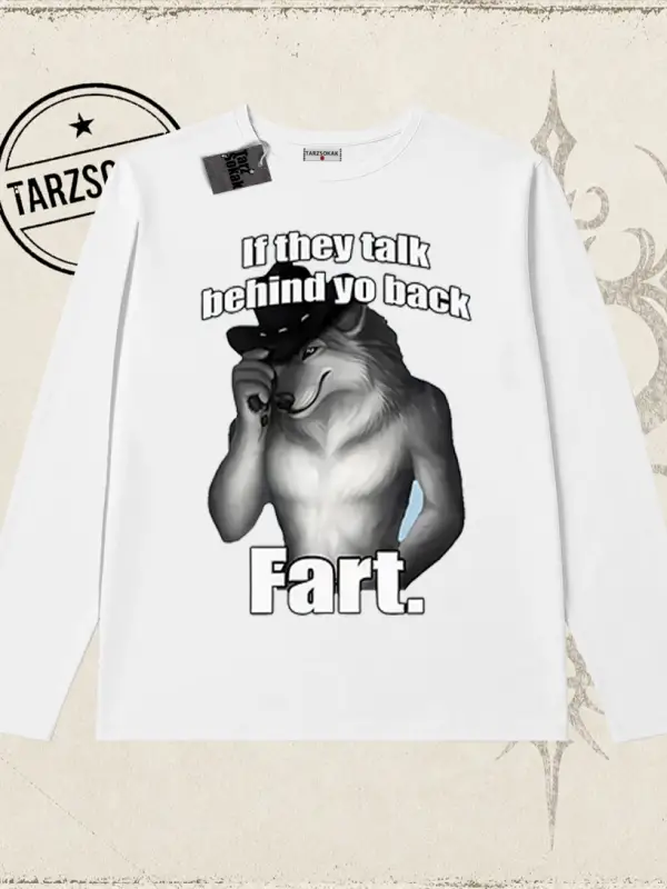 Unisex Fart Biskilet Yaka  Long Sleeve Beyaz
