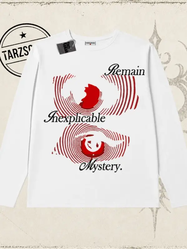 Unisex Remain Mystery Biskilet Yaka  Long Sleeve Beyaz