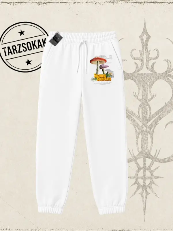 Unisex Sunny Sunday Unisex Jogger Eşofman Altı Beyaz