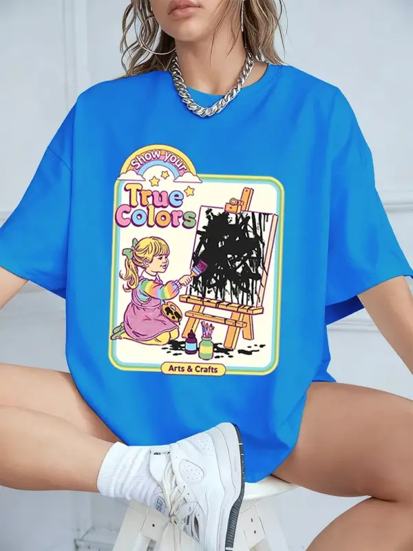 Urban Pop Graphic Kadın Tişört KoleksiyonuKod 5123