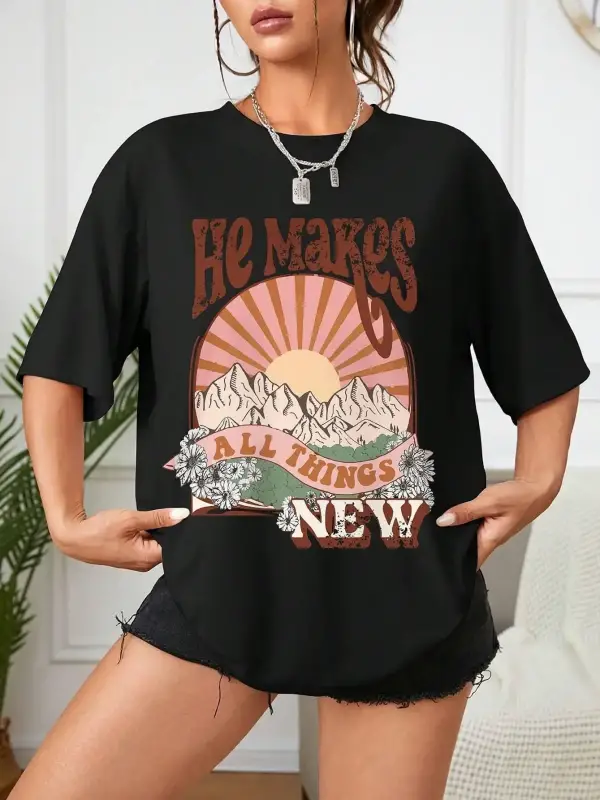 Urban Pop Graphic Kadın Tişört KoleksiyonuKod 5269