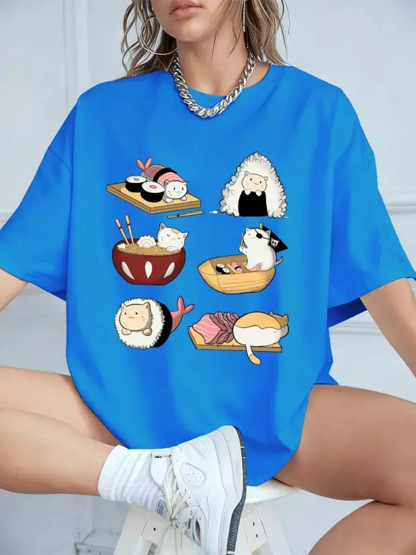 Urban Pop Graphic Kadın Tişört KoleksiyonuKod 5596