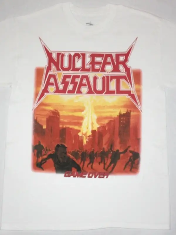 VAN HALEN INVASION NEW WHITE T SHIRT ÖN BASKILI