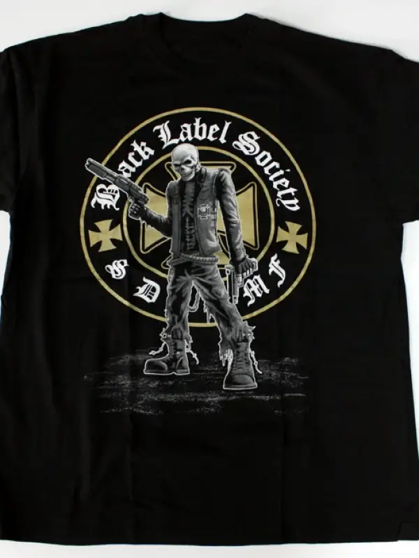 VICE SQUAD SKULLMAN CARDBOARD COUNTRY MEN’S T-SHIRT ÖN VE ARAKA BASKILI