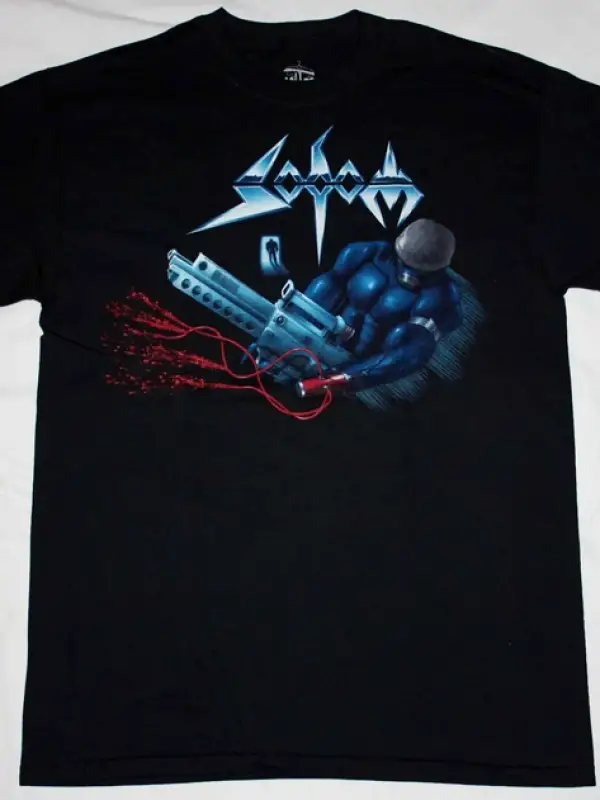 VINNIE VINCENT INVASION TOUR 86-87 NEW BLACK T SHIRT ÖN VE ARAKA BASKILI