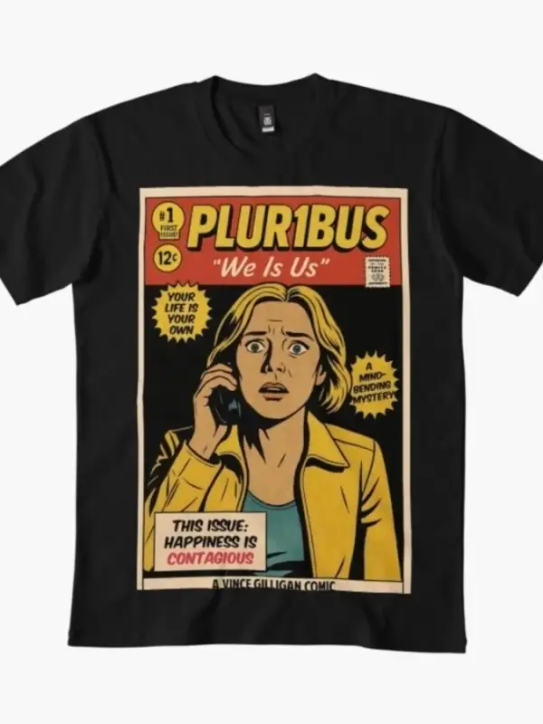 Vintage Comic Pluribus We Is Us T-shirt Erkekler Kadınlar Için % 100% Pamuk T Shirt Kısa Koll