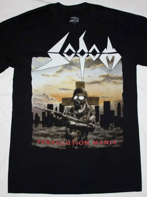VIO-LENCE ETERNAL NIGHTMARE NEW BLACK T-SHIRT ÖN VE ARAKA BASKILI