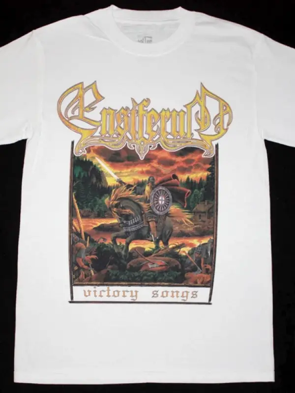 VOLBEAT REWIND REPLAY REBOUND TRACKLIST NEW WHITE T-SHIRT ÖN BASKILI