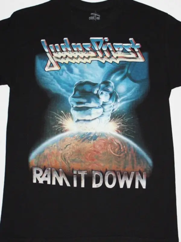 WATCHTOWER ENERGETIC DISASSEMBLY 1985 NEW BLACK T SHIRT ÖN VE ARAKA BASKILI