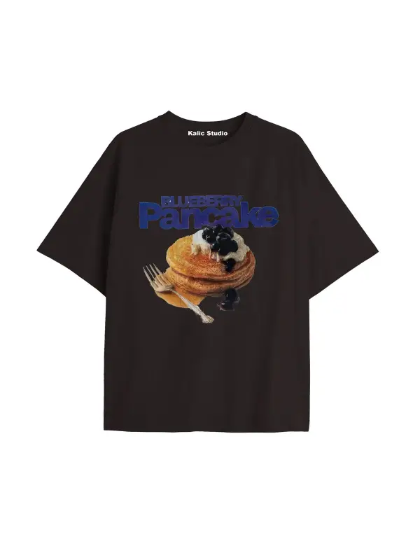 Y2k vintage Pickles Baskılı Sİyah T-shirt KOD 243