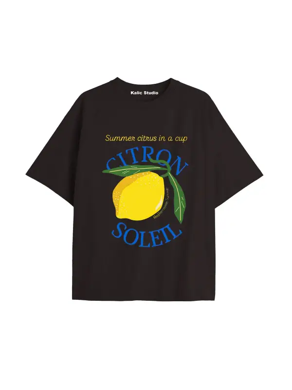 Y2k vintage Pickles Baskılı Sİyah T-shirt KOD 248