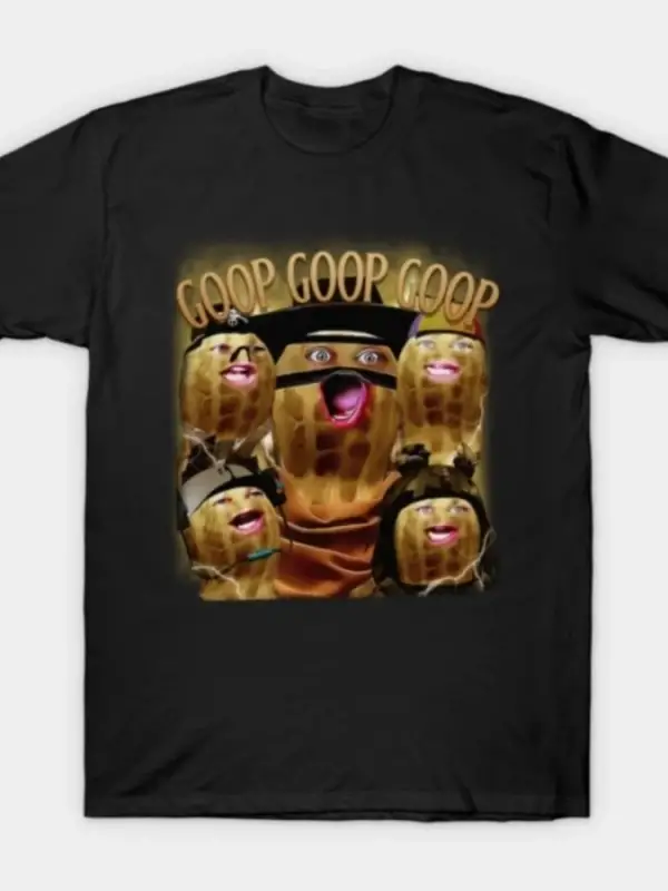 Yanmış Fıstık GOOP Bungulato Homage Bungulato Erkekler Kadınlar Için Tişört % 100% Pamuk T Sh